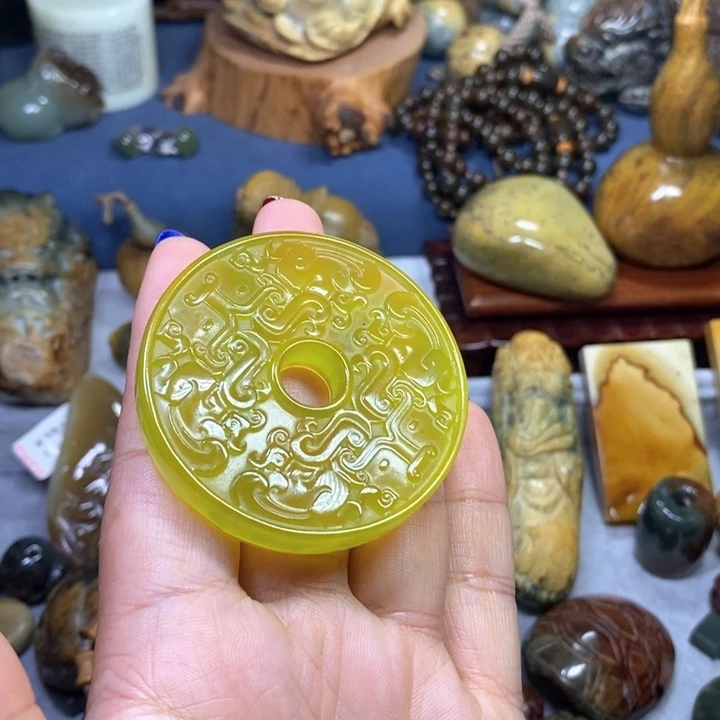 蛇纹石玉岫玉未镶嵌