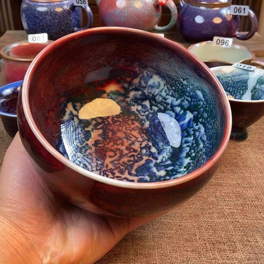摆件星*钧瓷茶壶茶具