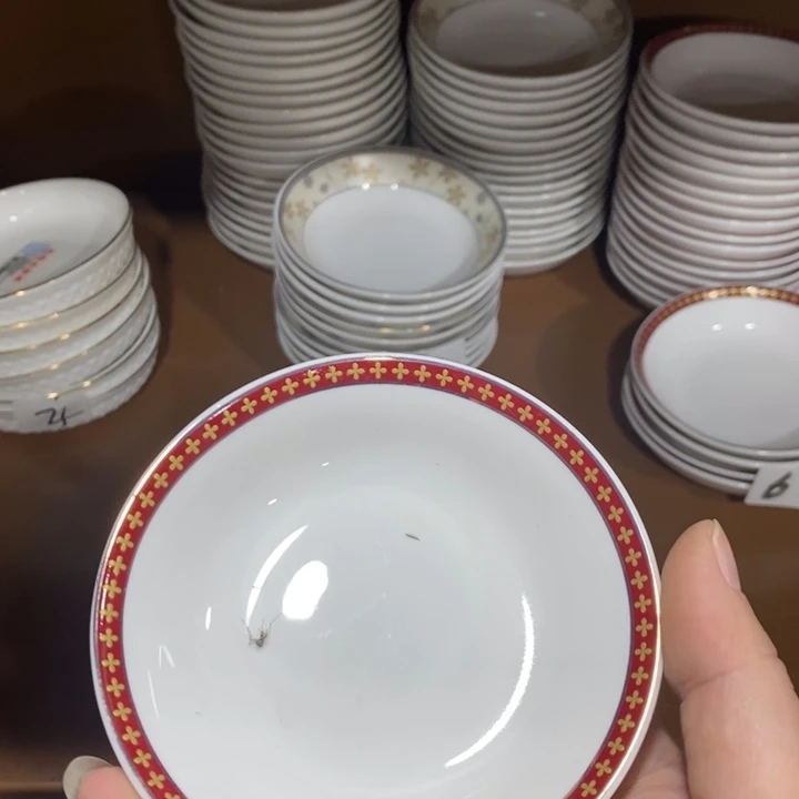 陶摆件6号4英寸8个雅诚德味碟