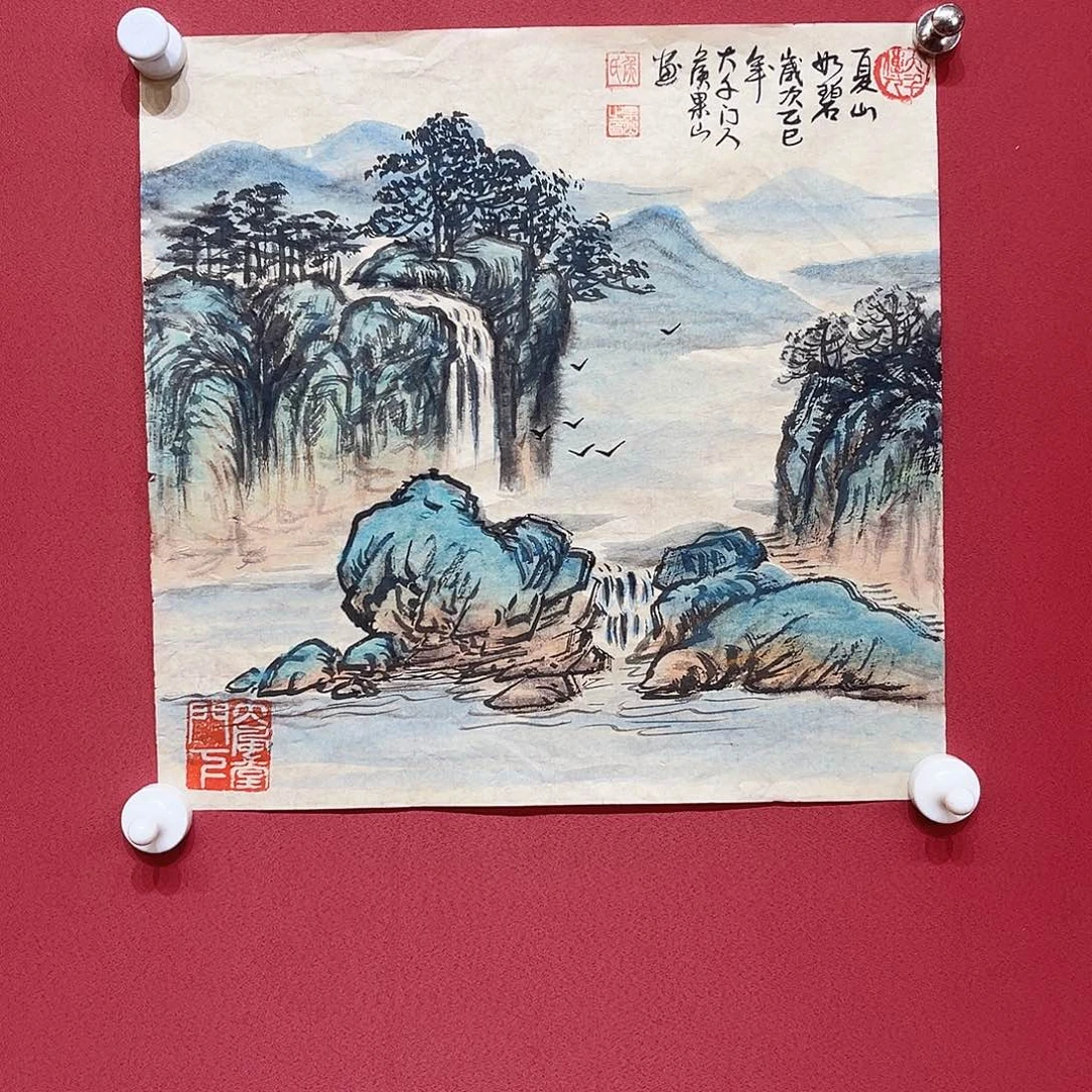 国画侯果山老师国画作品月