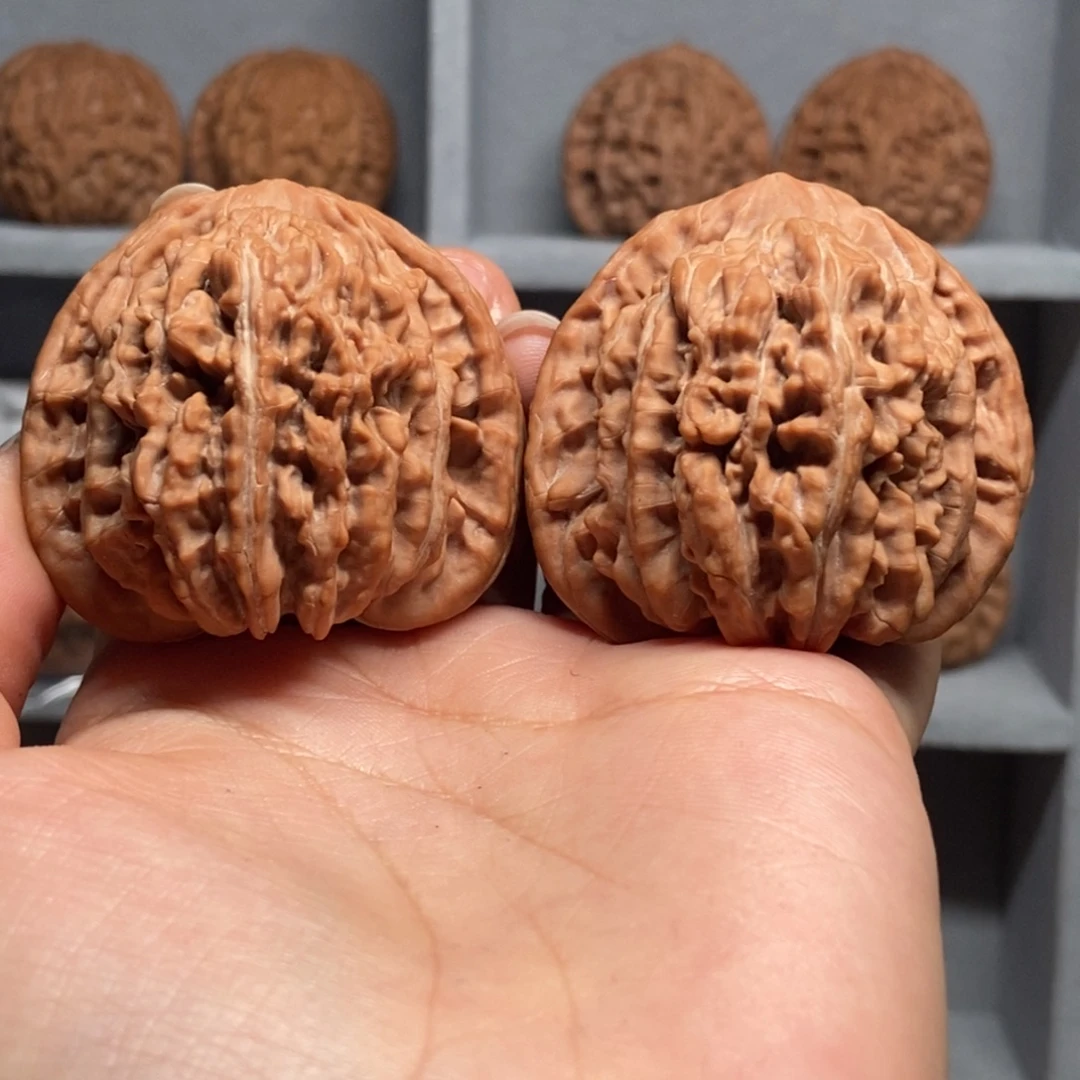 文玩核桃吊坠全品红皮四座楼 45尺