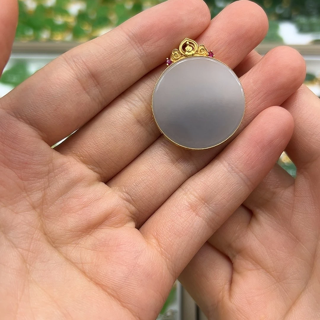 银S925镶嵌和田玉耳饰暖**城