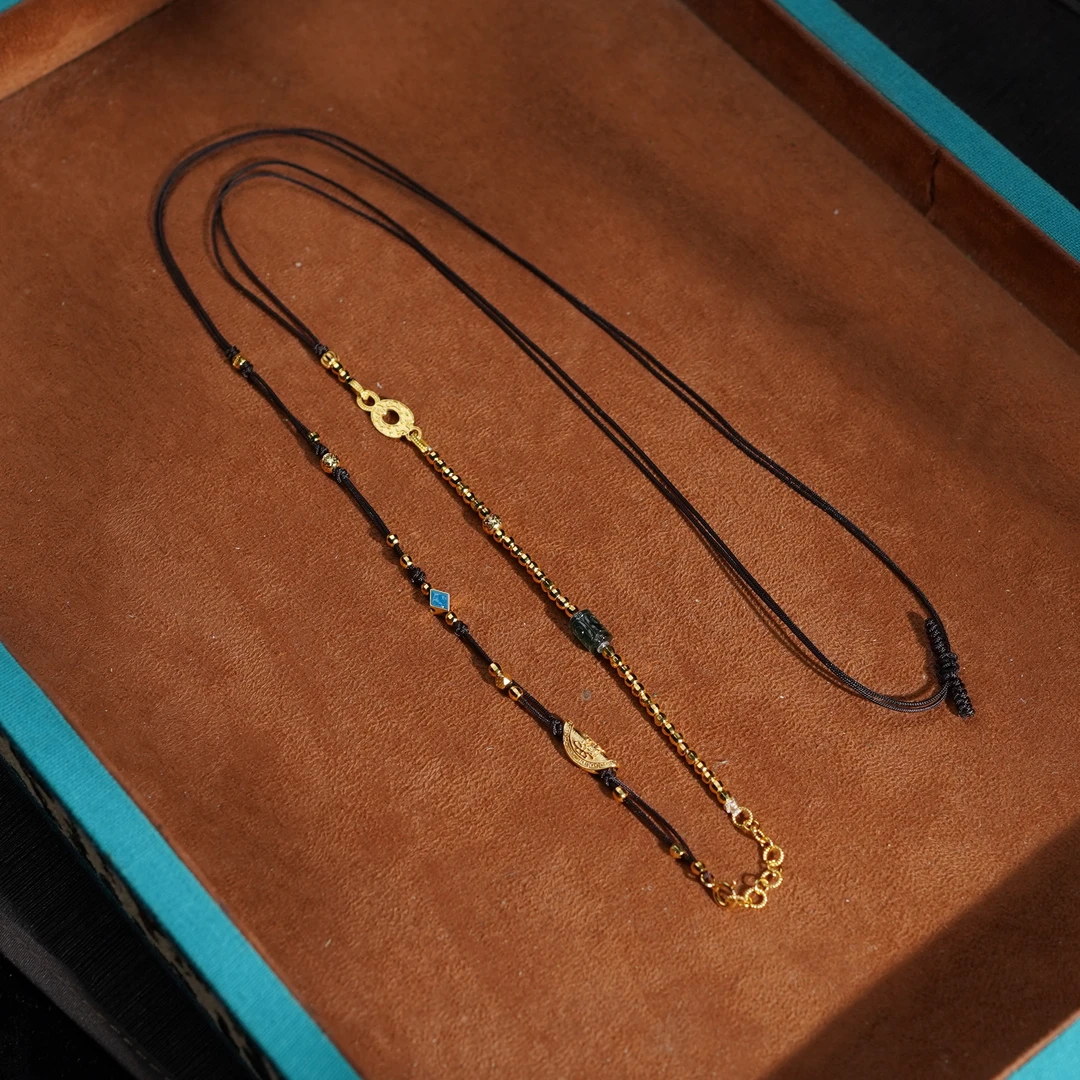 【吟兮】碧玺*毛衣链*S925银镶嵌