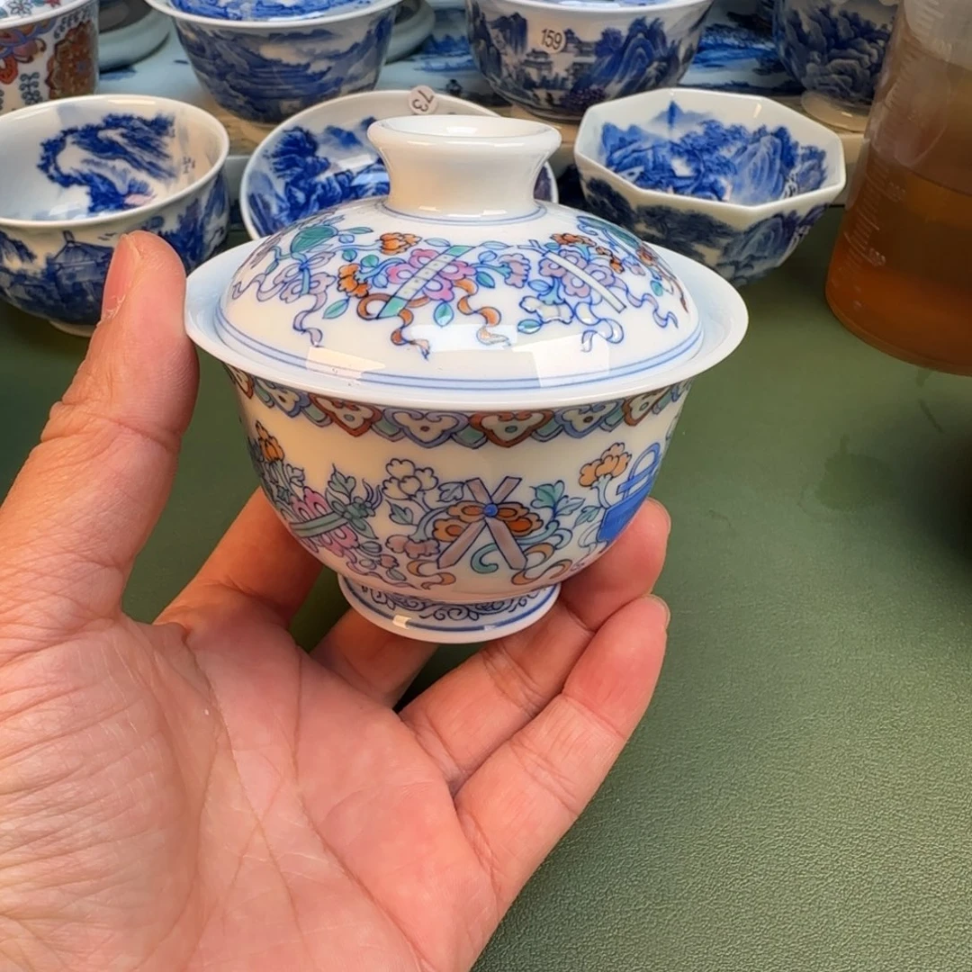 纯手工纯手绘茶具石头96