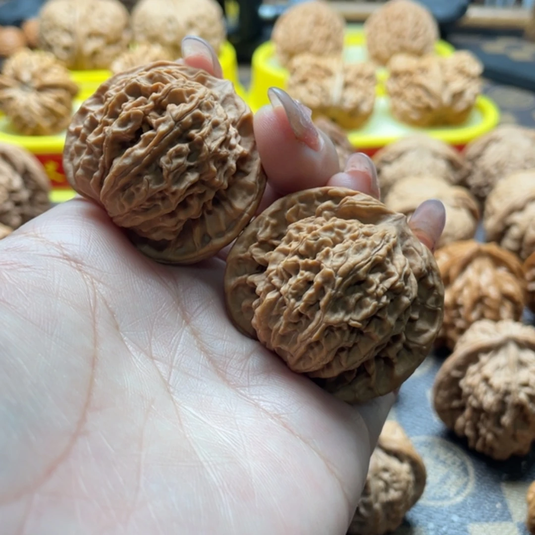 把件桃核40盘龙纹核桃