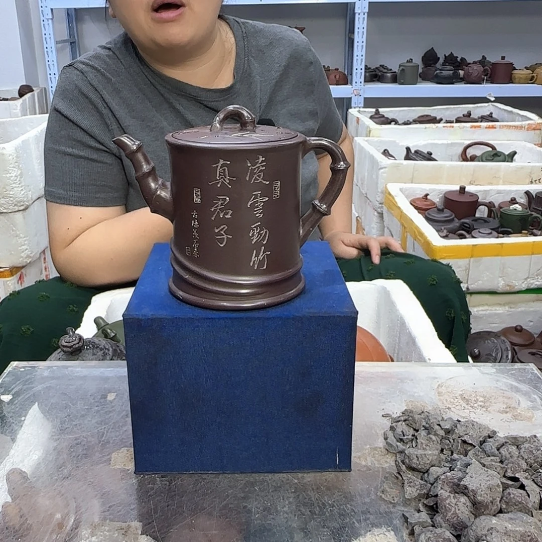 茶壶紫砂宜兴紫砂壶瑕疵