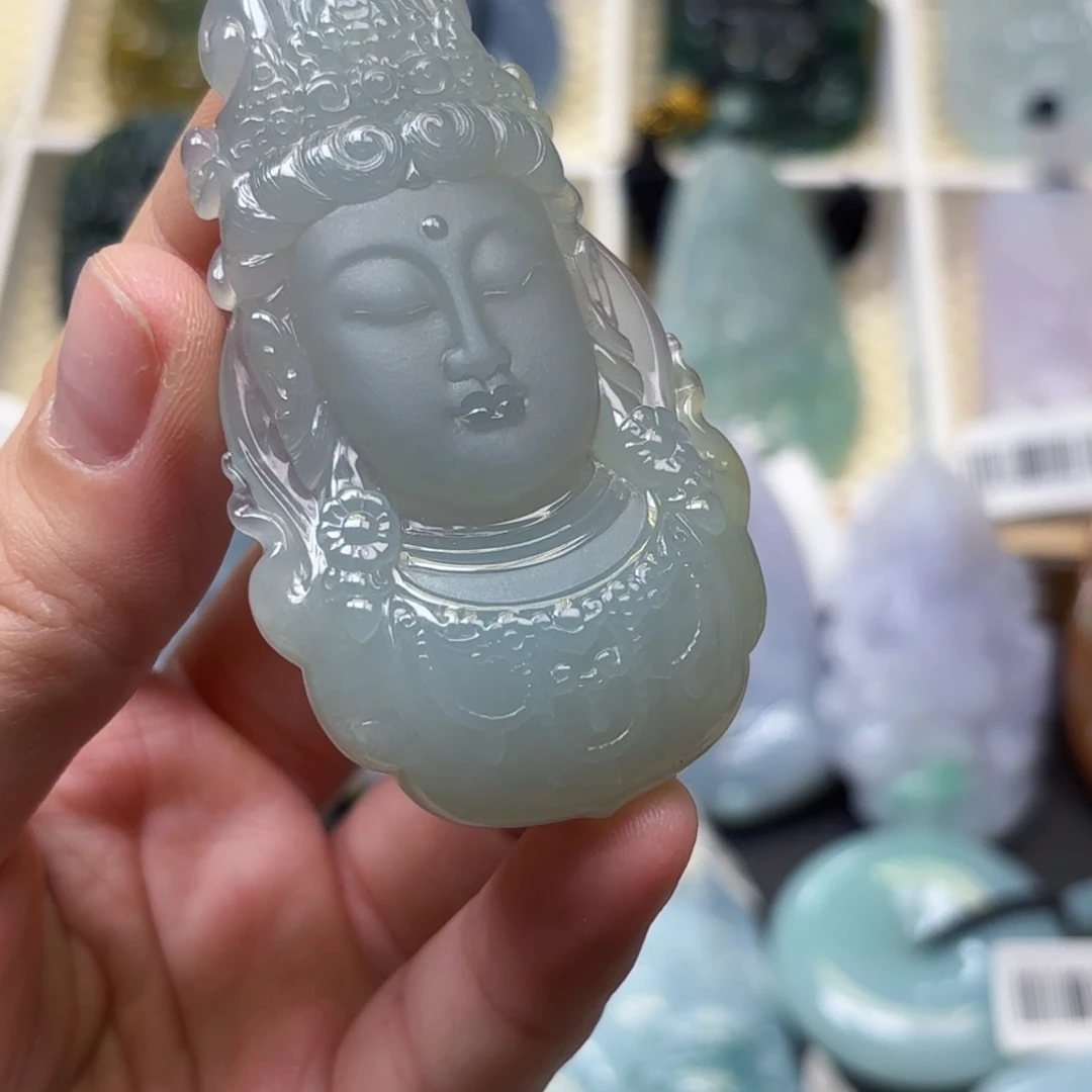 玉***友翡翠未镶嵌吊坠(不含链)观音