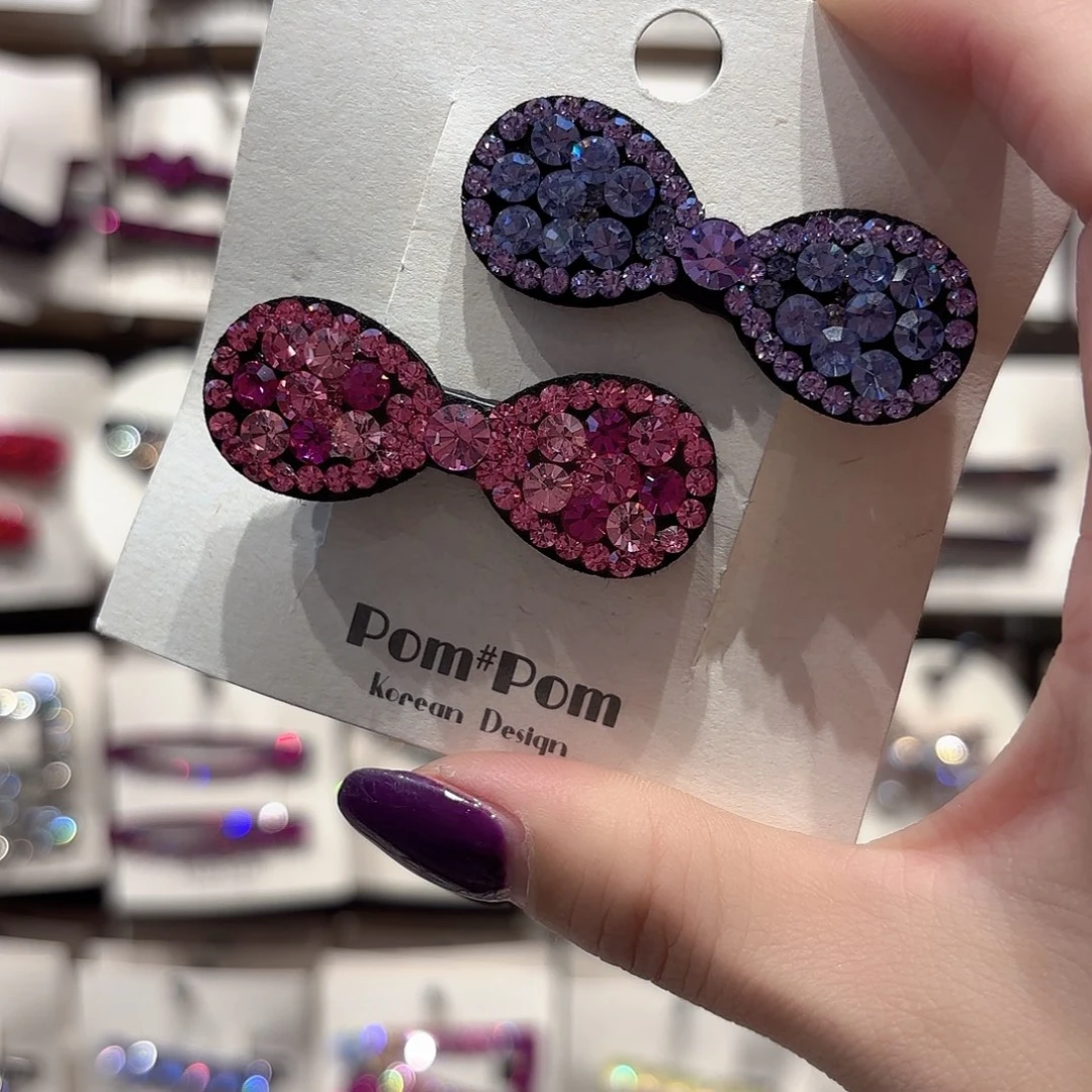 皮质铁合金拼色蝴蝶结