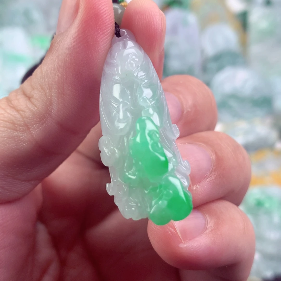 翡翠未镶嵌吊坠(不含链)