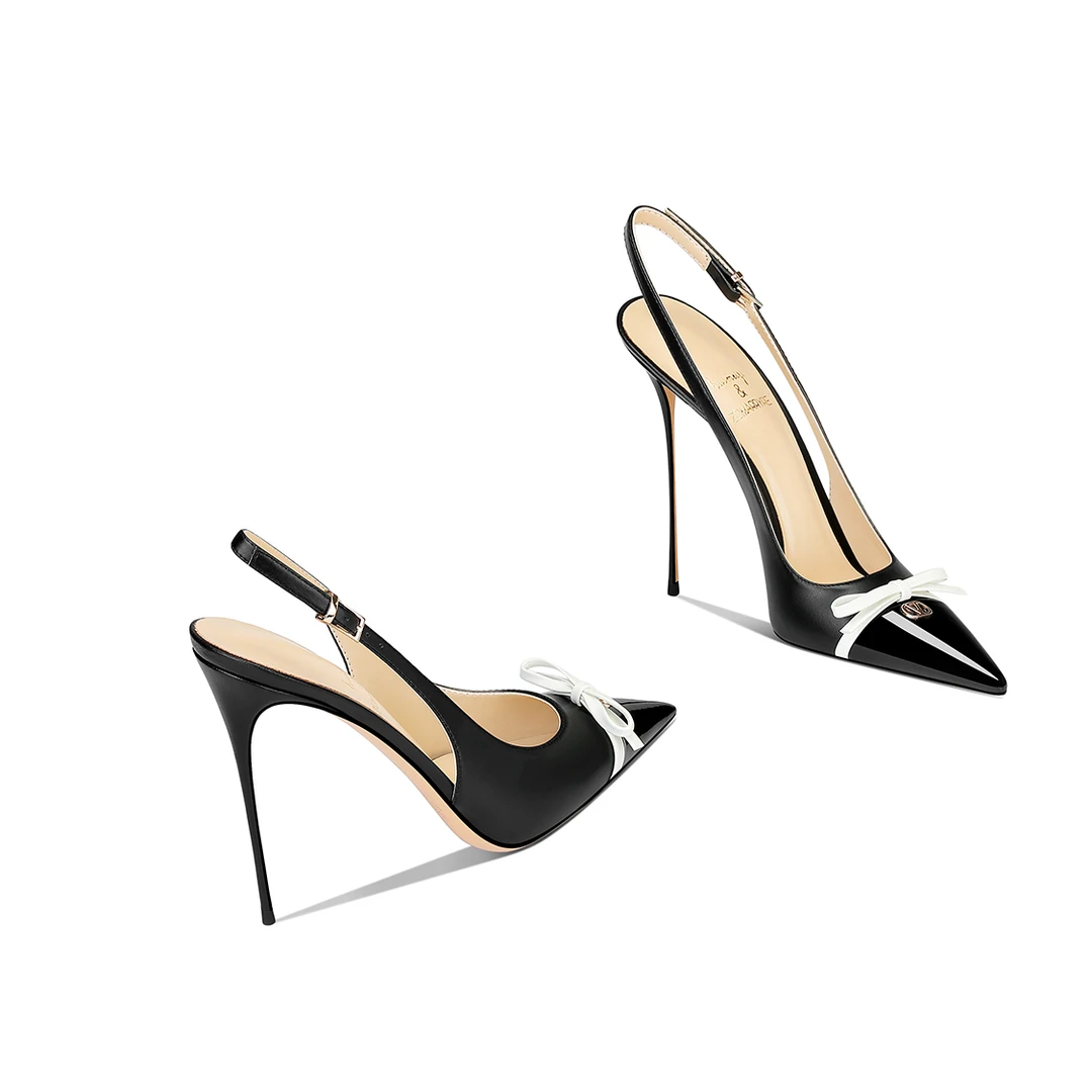 上下班高跟鞋女不累脚高级感黑色绝美秋季新款细跟尖头气质设计感