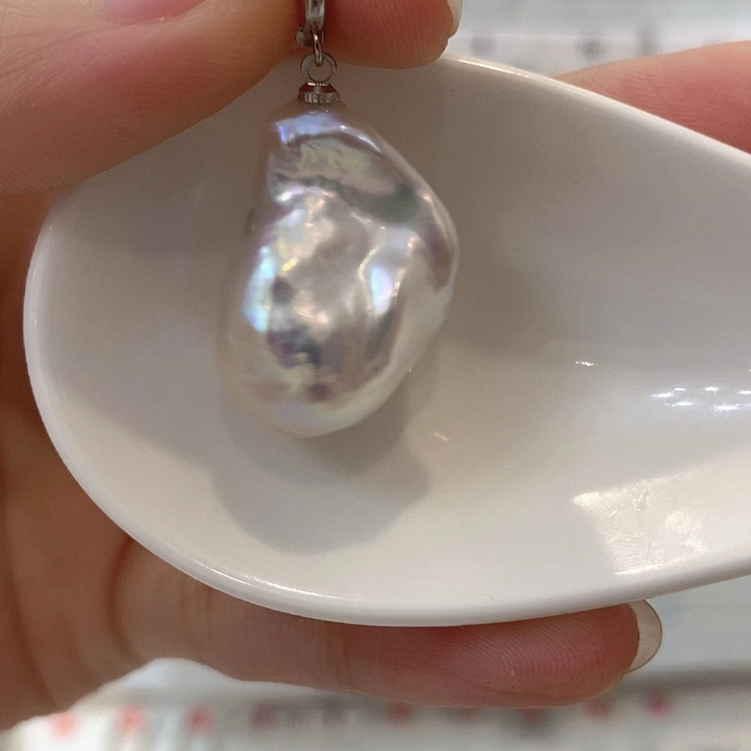 淡水珍珠颈饰银S925镶嵌沐*~