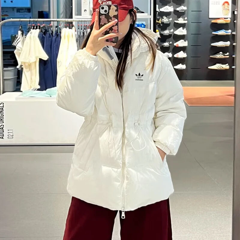 流光风 阿迪达斯官方三叶草羽绒服外套女装保暖御寒运动服JD3781