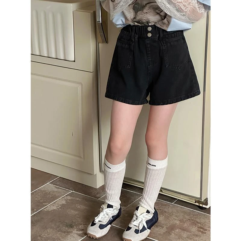 K28289女童牛仔短裤2025夏装新款儿童高腰裤子女大童春夏热裤休闲