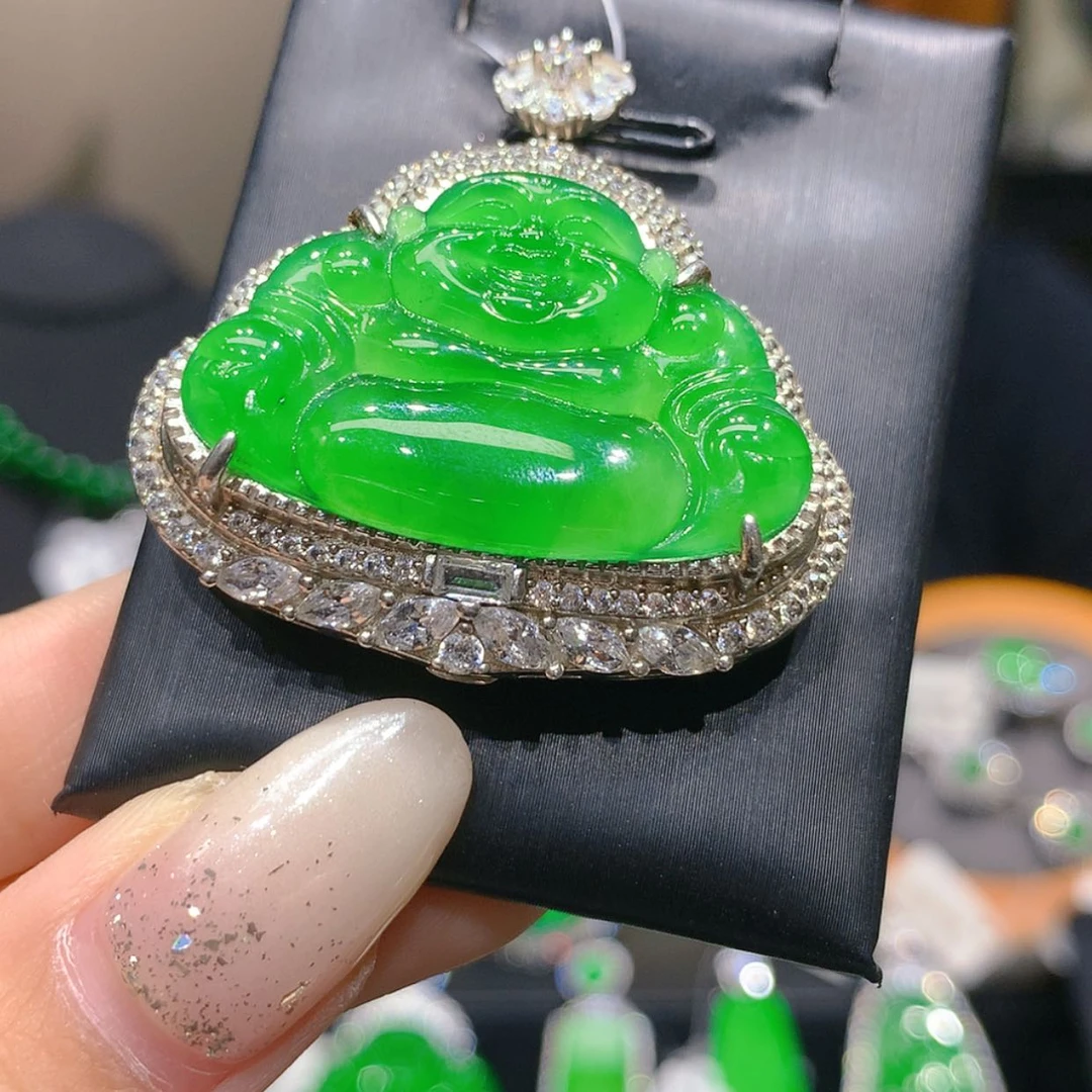 【闪购商品】颈饰银S925镶嵌翡翠51柒姐