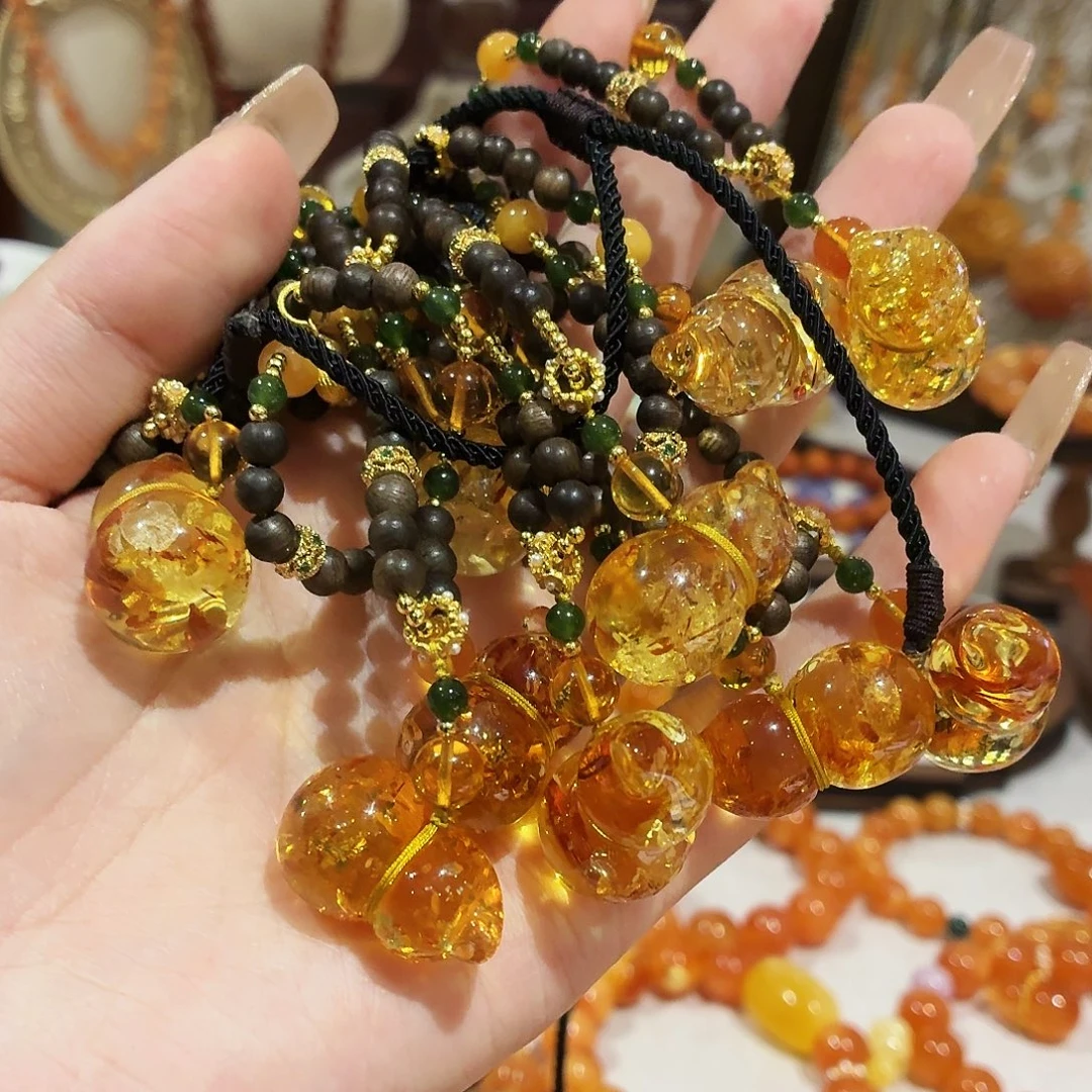 蜜蜡未镶嵌手链多样性发其中之一