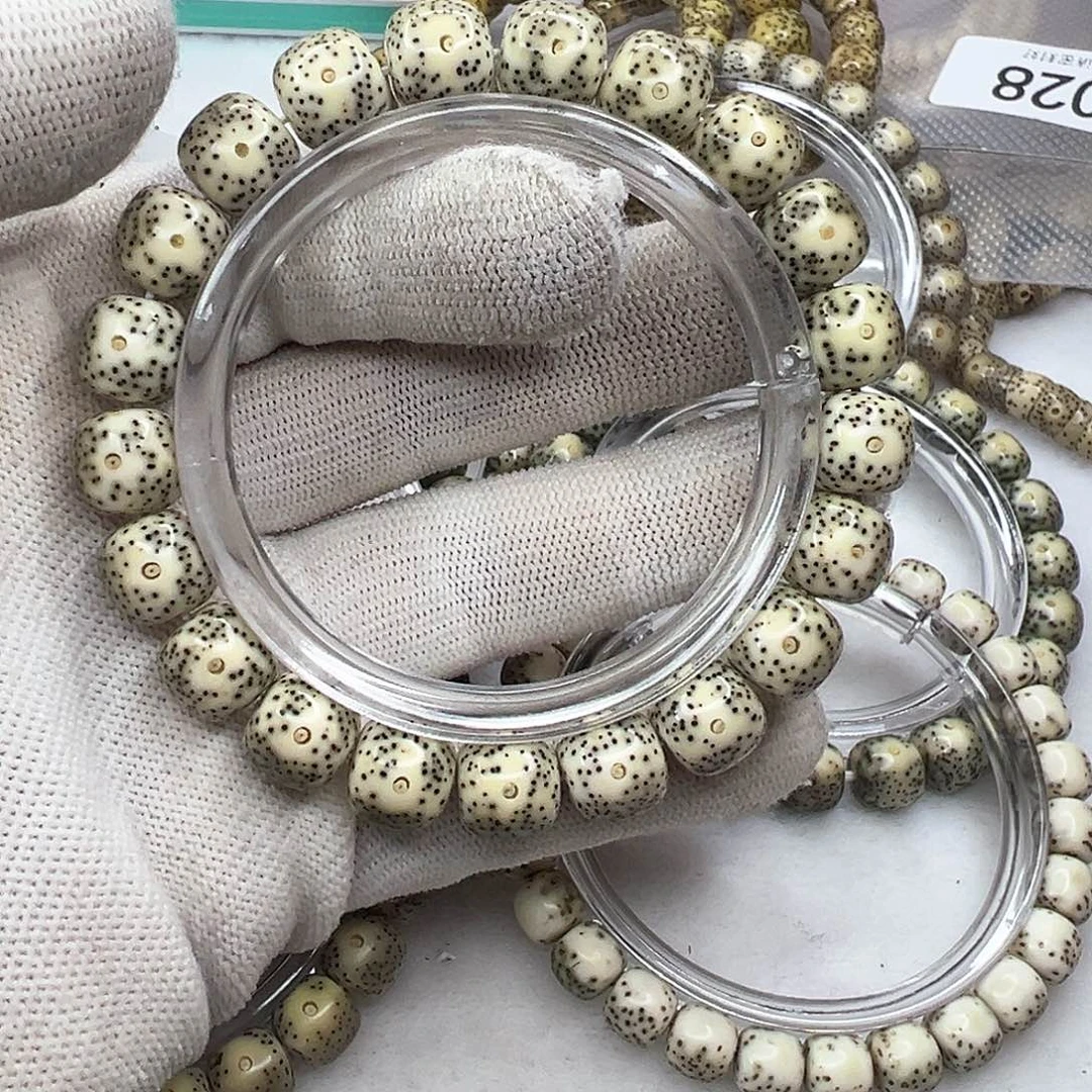 手串星月菩提11×10青花骨瓷白1010