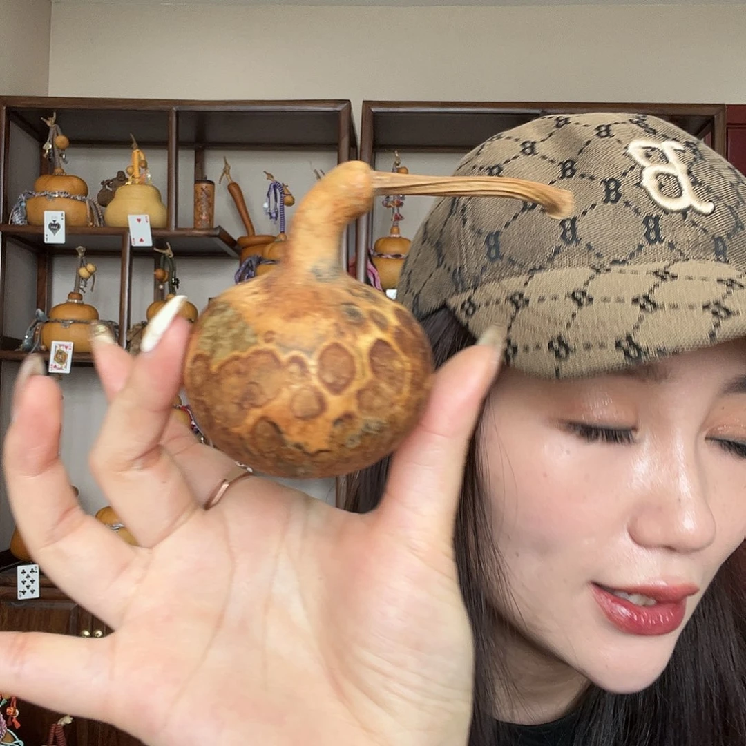 李***丫花皮独霸葫芦把件