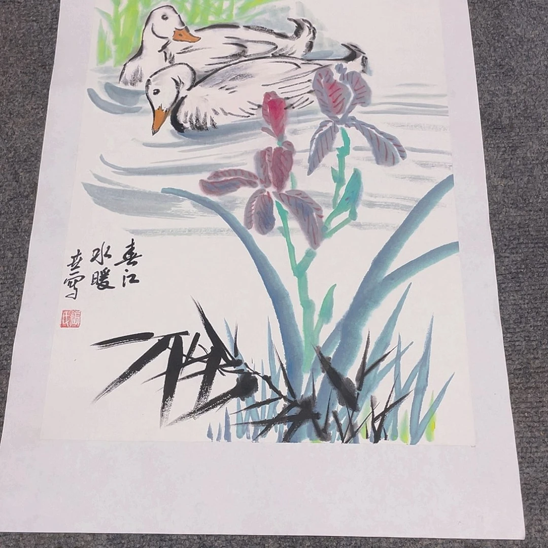 国画1.4平尺纯手绘国画作品