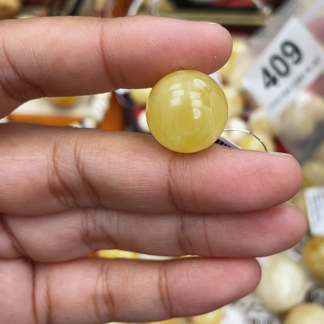 蜜蜡未镶嵌珠宝奇石粉17.3