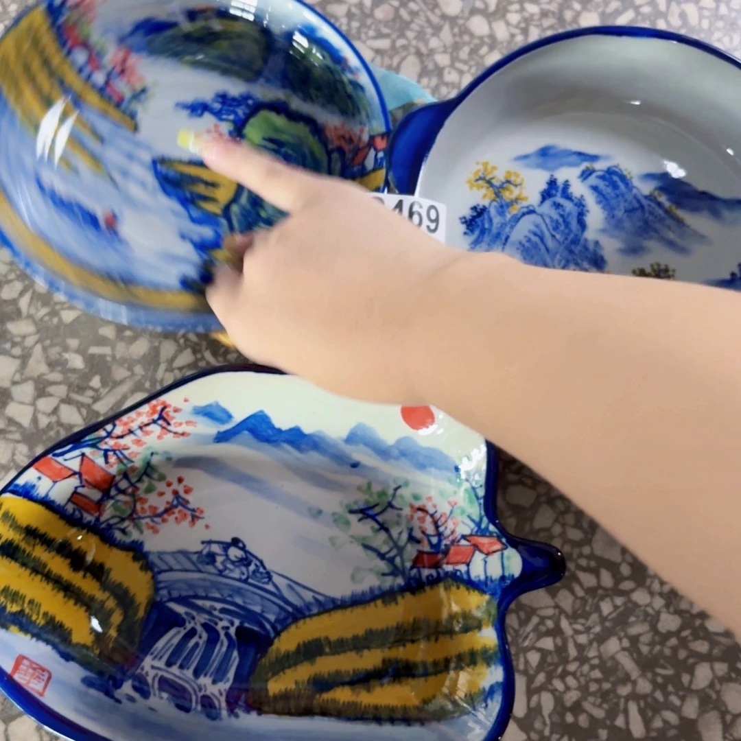 摆件469 景德镇老陶泥盘子