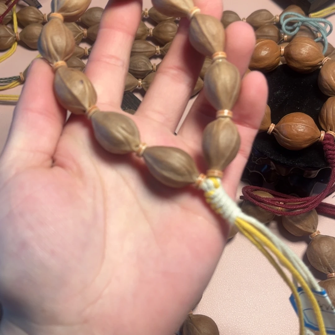 橄榄核手串/手链1623梅林铁核三花三面佛