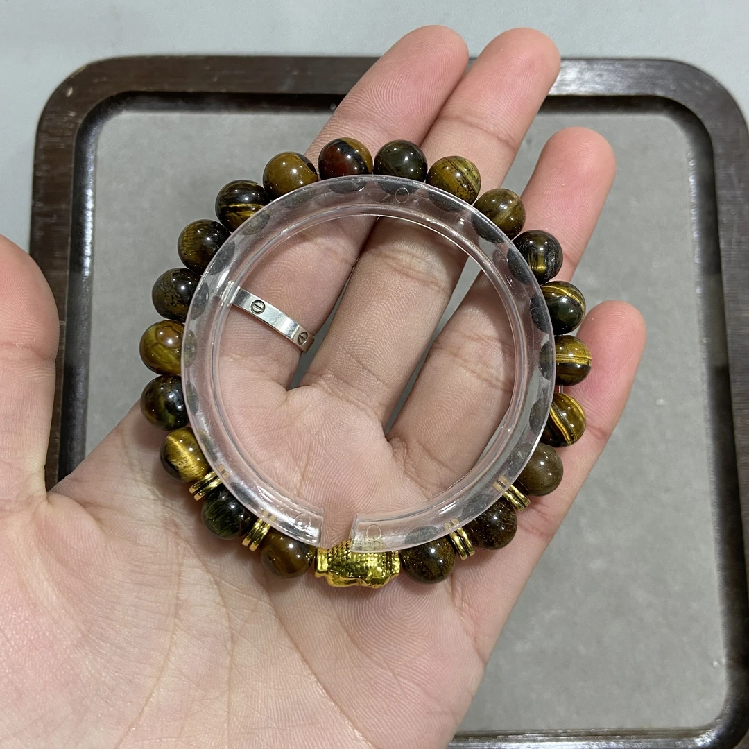 C745黄虎晴石卡0.8单圈手串