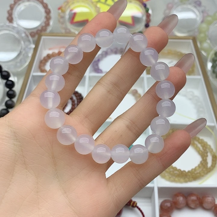 水晶手链未镶嵌白玛瑙