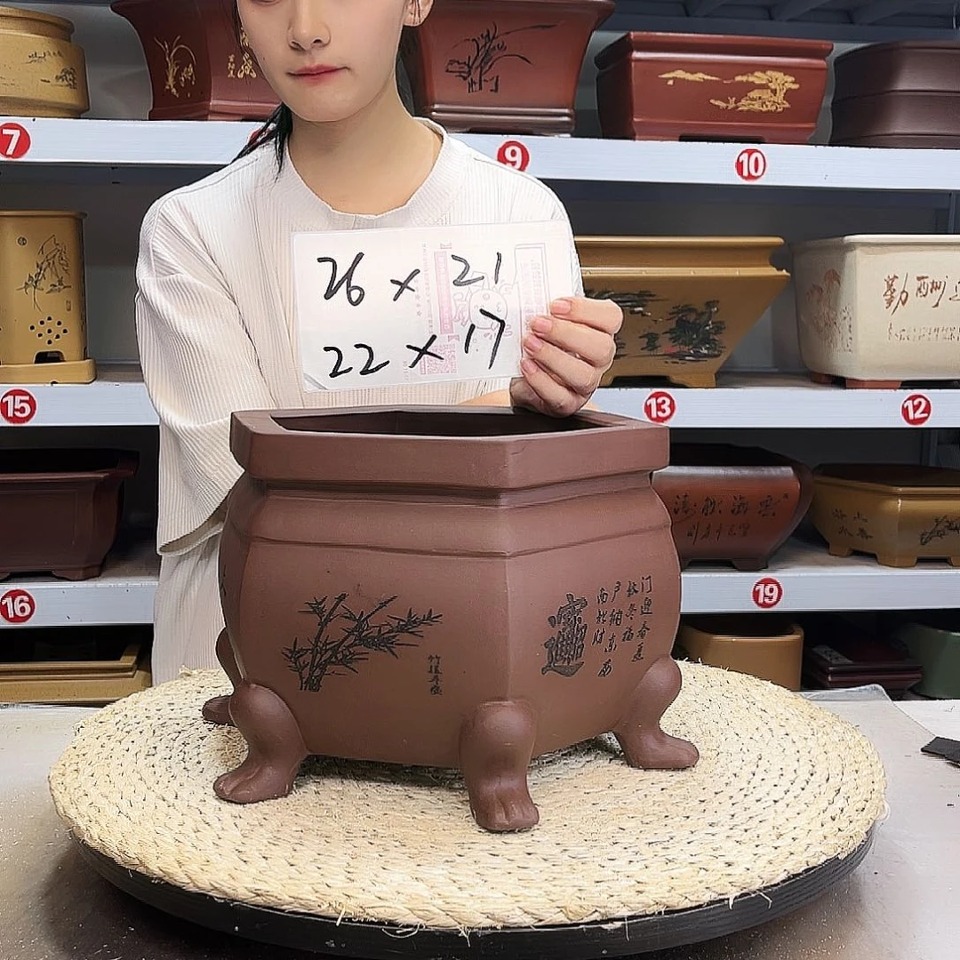 紫砂花盆紫砂花盆