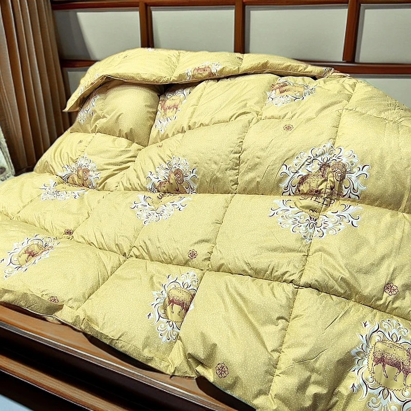 【重约6斤】高奢羽翼冬被加厚被子春秋被芯-喜气洋洋-金