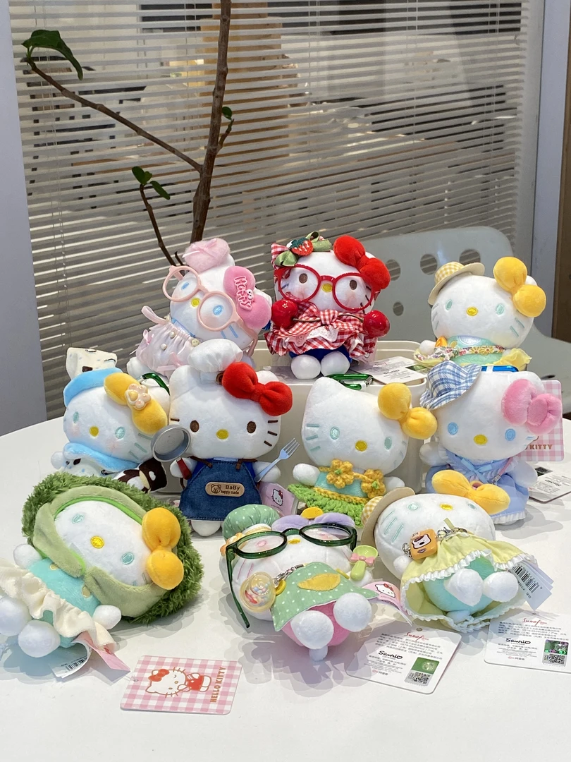 可DIY哈喽KT  三丽欧正版hellKitty 包包挂件 毛绒玩偶 挂饰