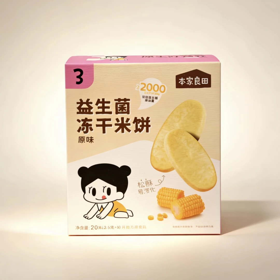 本家良田益生菌冻干米饼（原味）20g