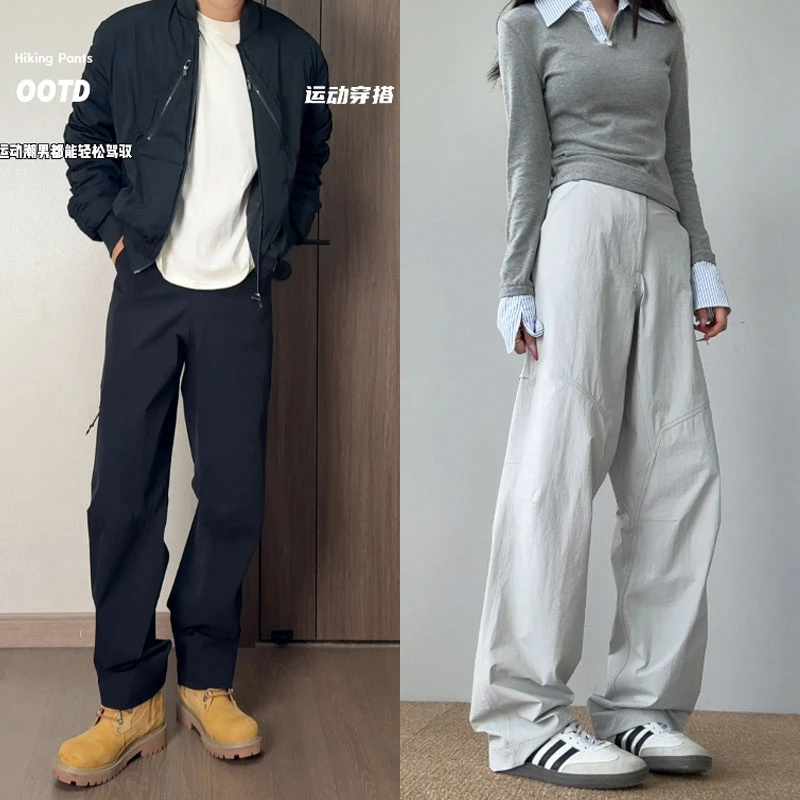 【鸟家平替】美式vintage基础通勤速干弹力休闲裤子户外轻薄直筒裤