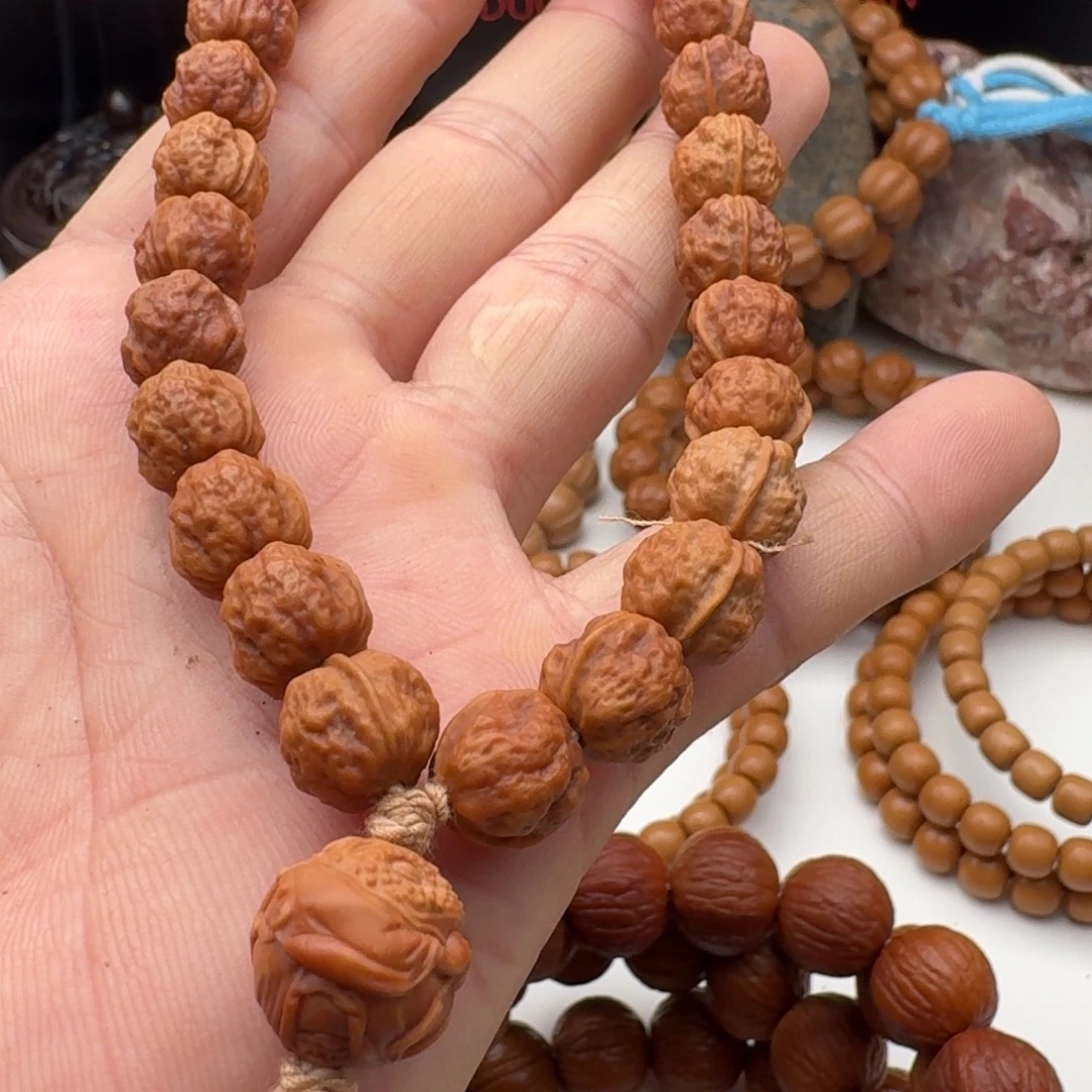 猴头核桃手串雕刻蛤蟆头特价款