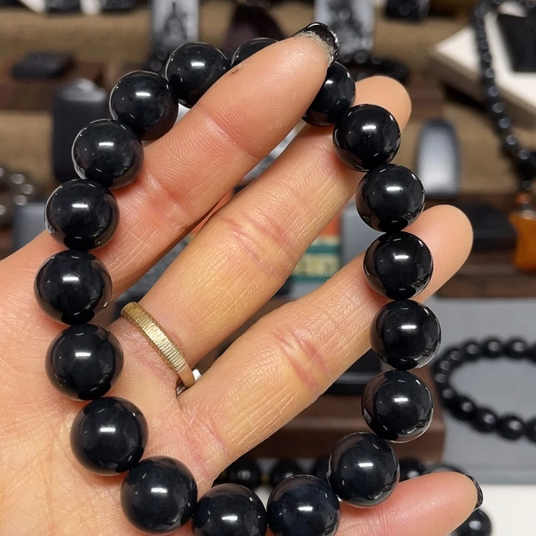 【闪购商品】和田玉手串未镶嵌福利版卡12圆珠