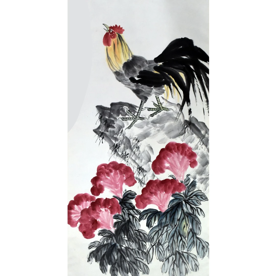 HM10088 官上加官 137×68 纸本立轴 8.4平尺