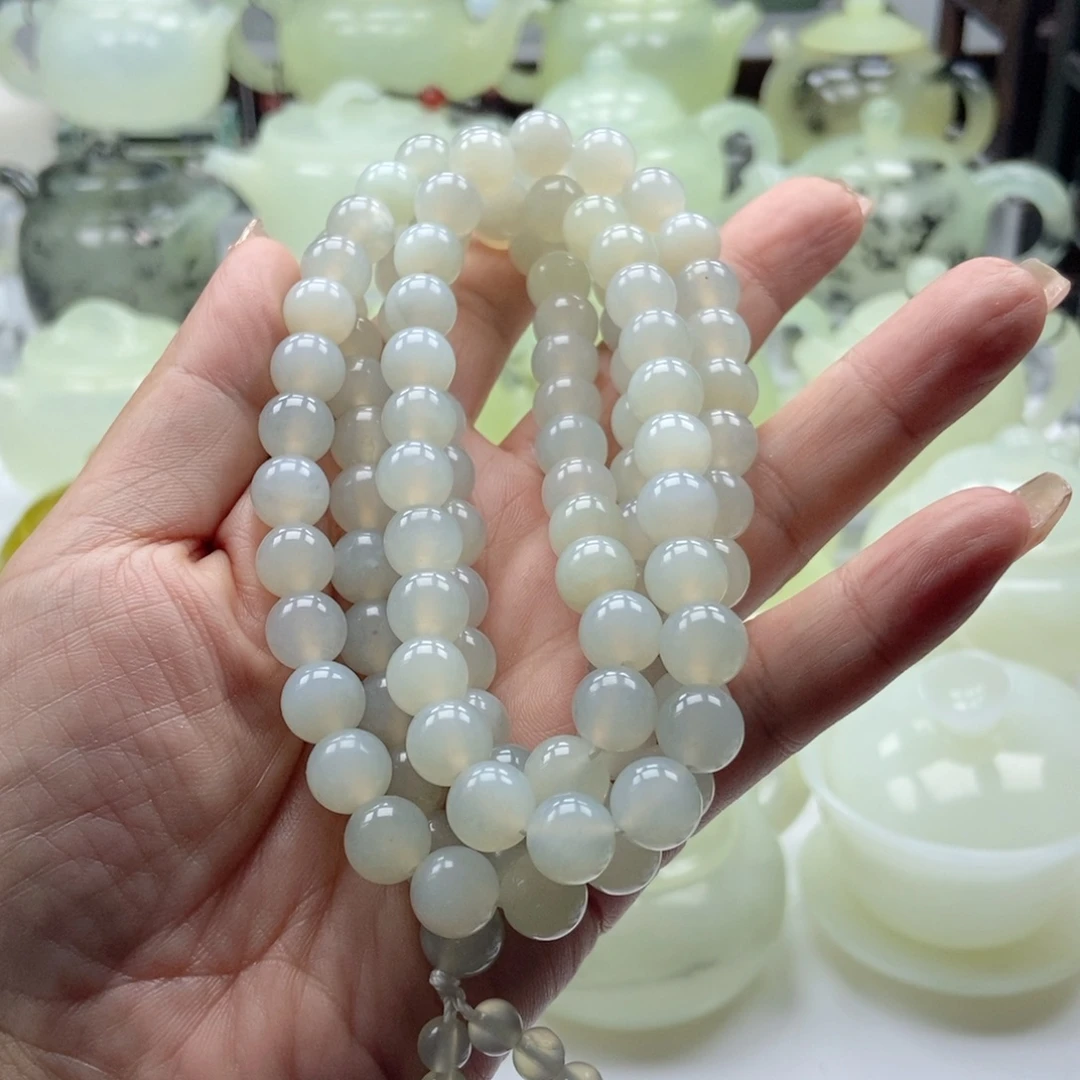 蛇纹石玉未镶嵌手链