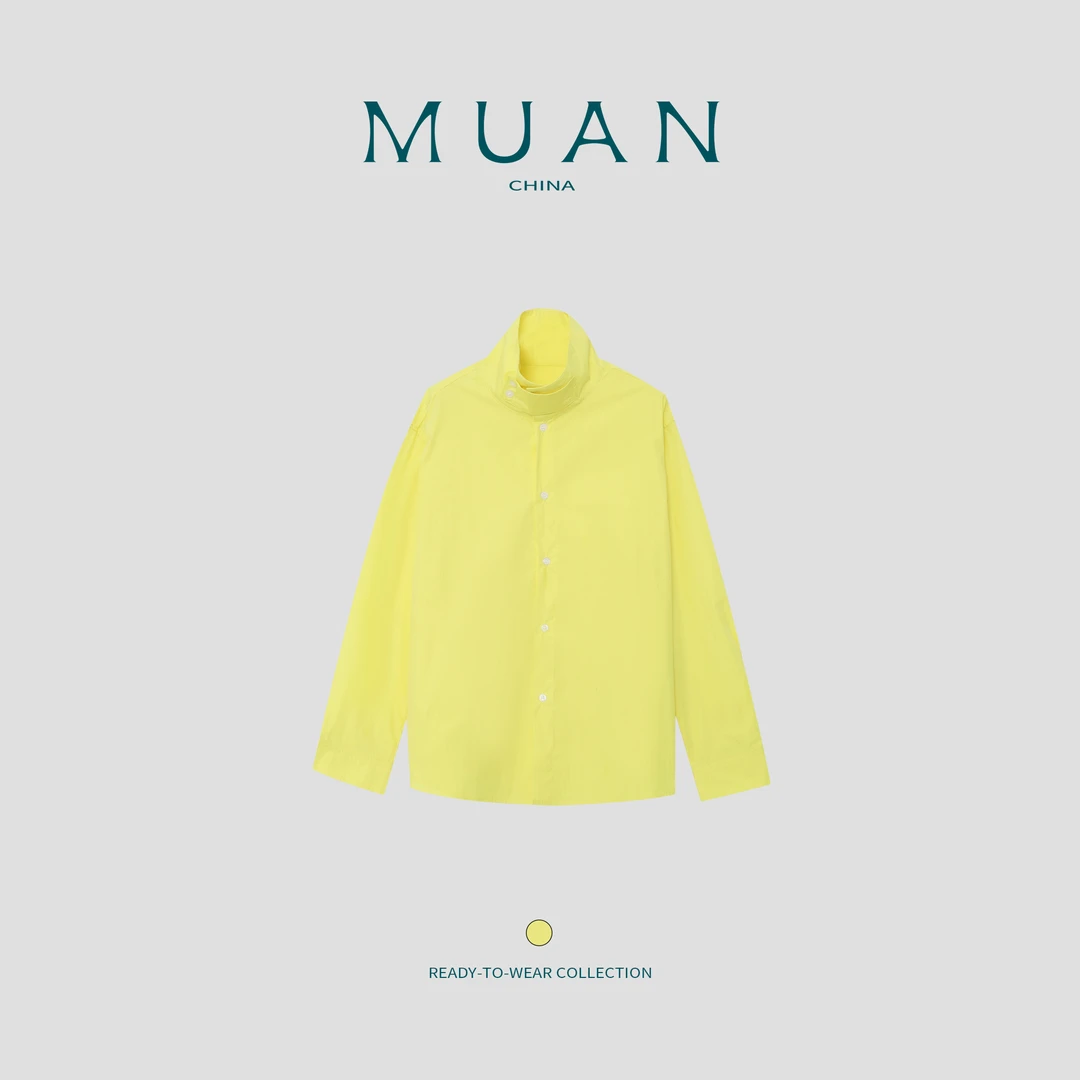 木岸MUAN：《麦恩莉衬衫》定制宽松简约百搭衬衫上衣外套女JD-8216