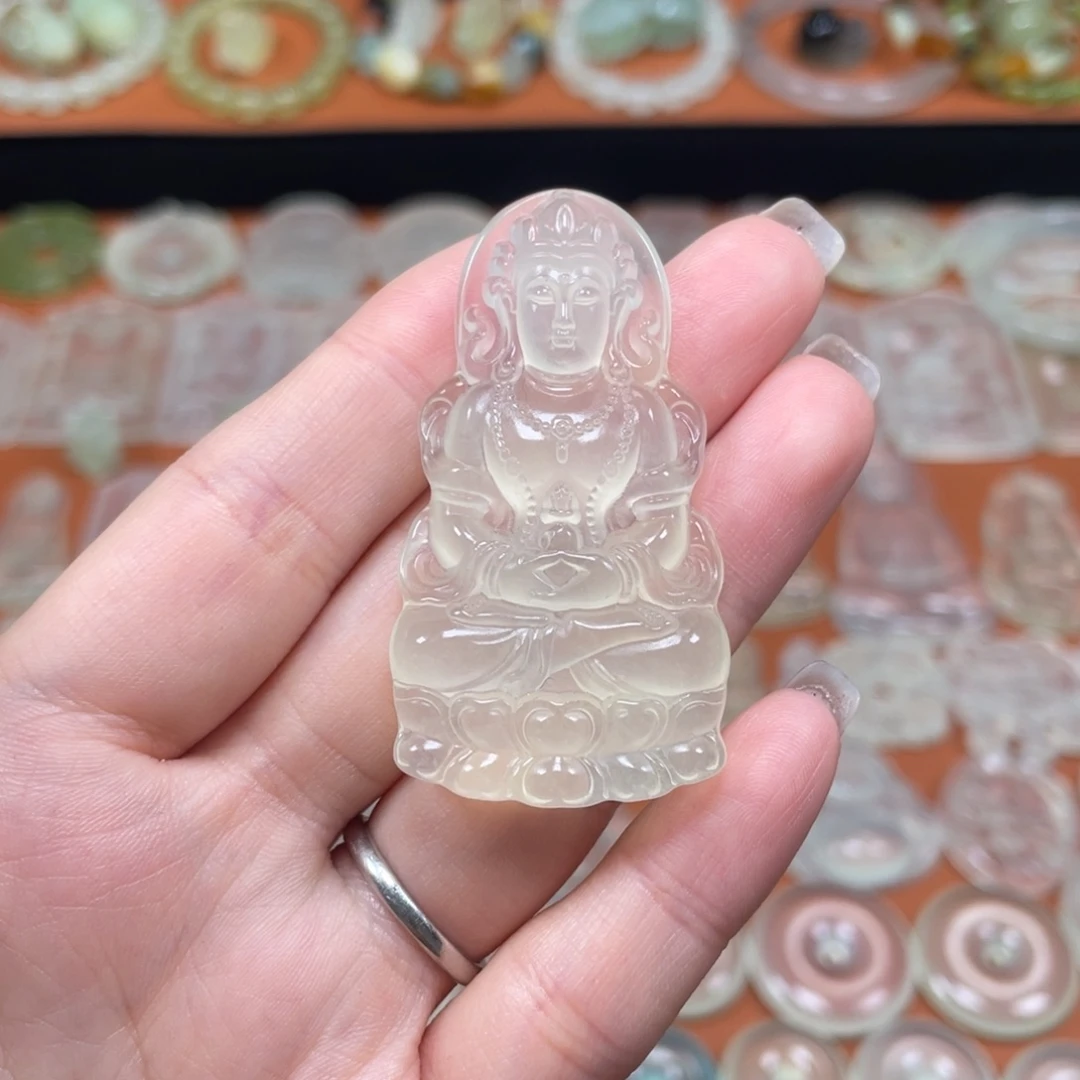 蛇纹石玉合金颈饰