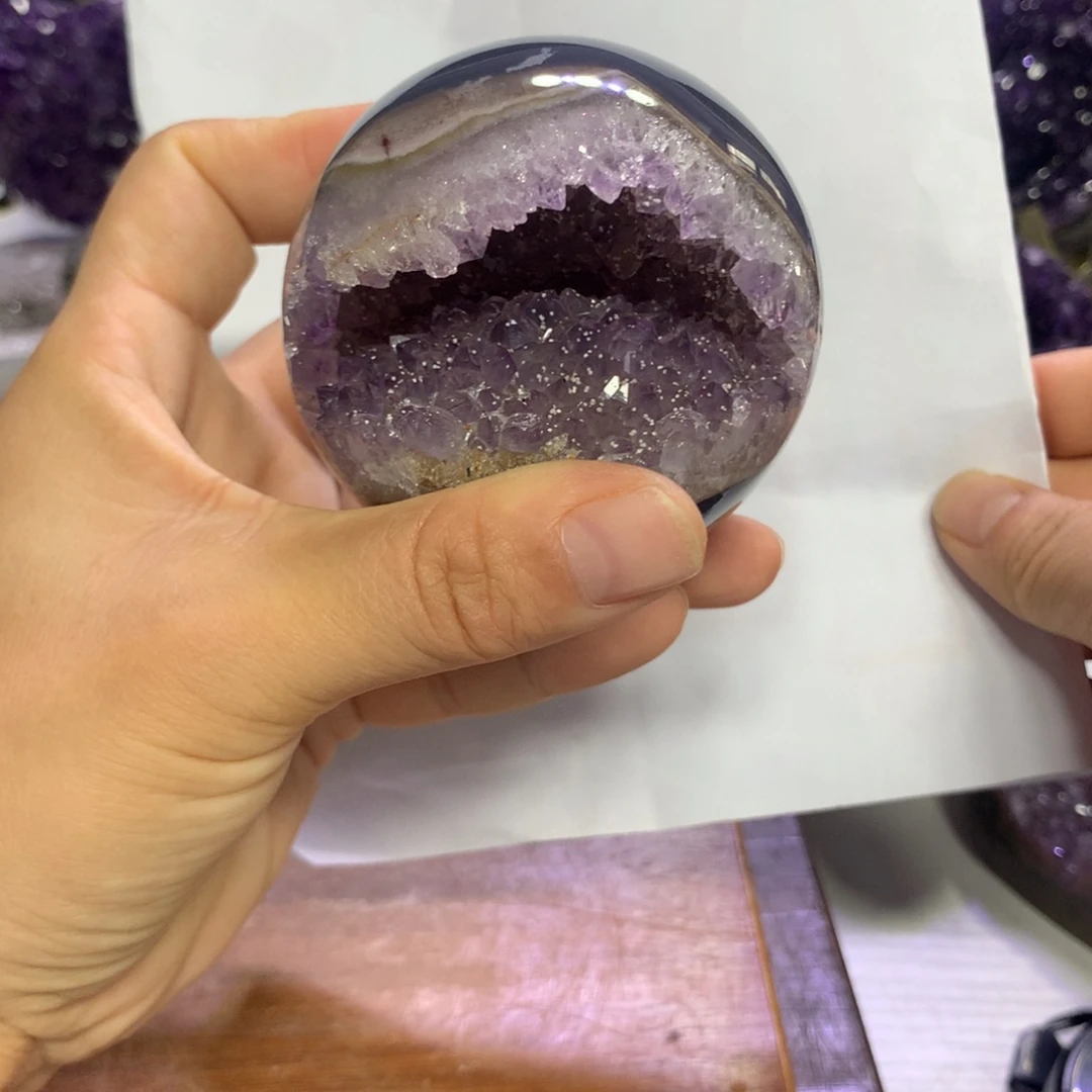 紫晶摆件未镶嵌水晶