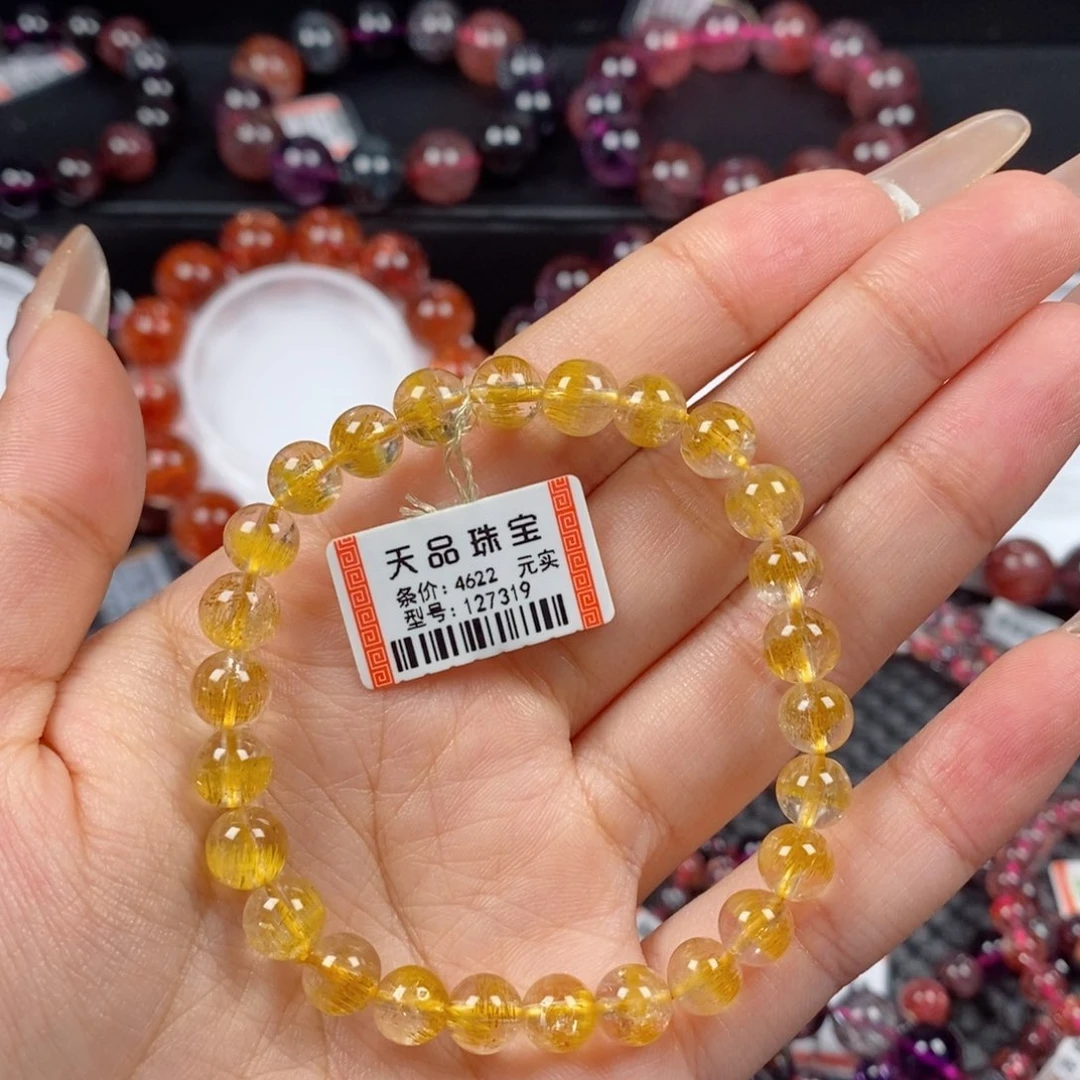 水晶手链未镶嵌丁****香黄金超七127319