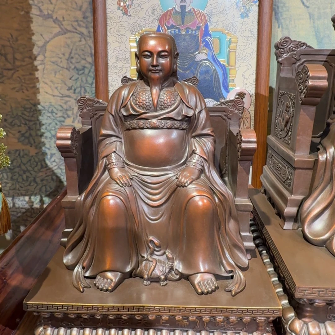 花岗石非金属29.5厘米真武大帝铜