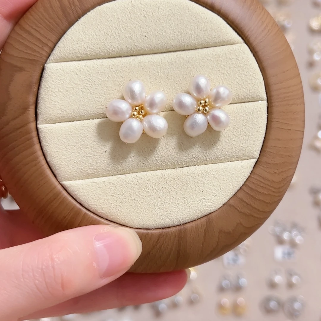 原创手作淡水珍珠银S925镶嵌