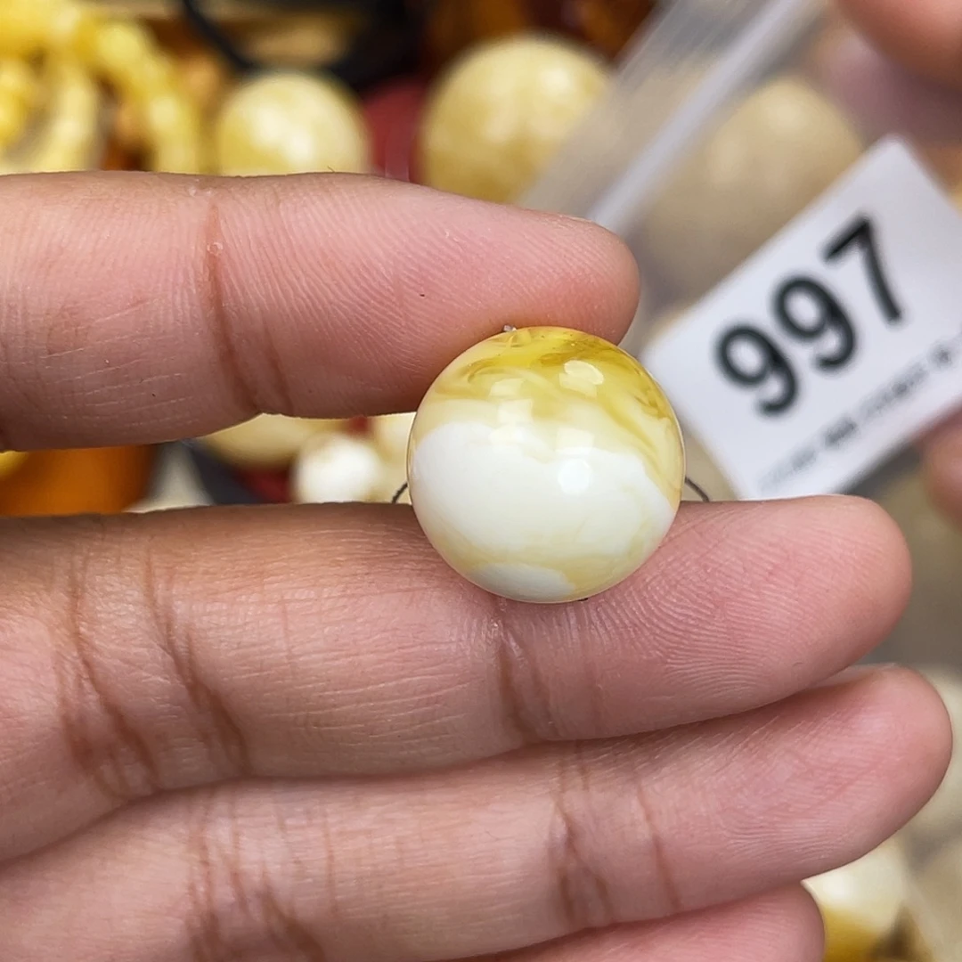 蜜蜡未镶嵌珠宝奇石粉16.9