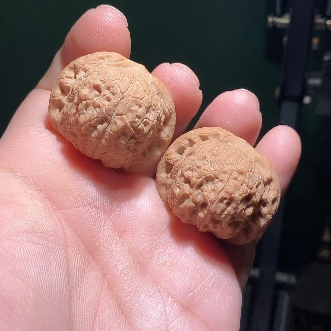 文玩核桃把件37血麒麟全品