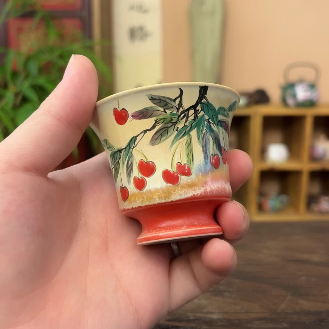 柴烧手工手绘陶瓷