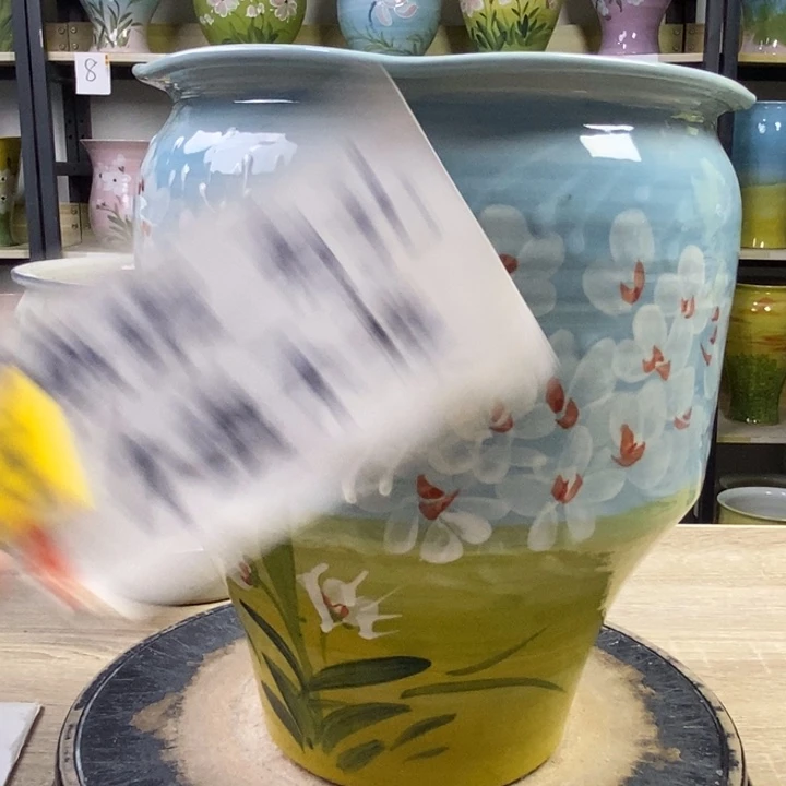 景德镇高温陶瓷花盆