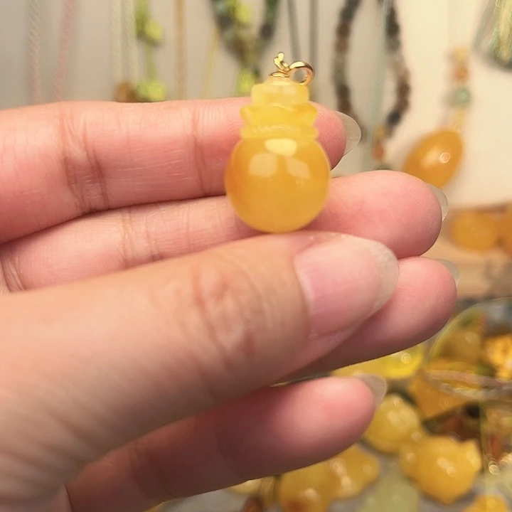 蜜蜡颈饰未镶嵌蜜蜡
