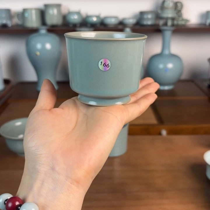 编号166仿古釉杯子一级品