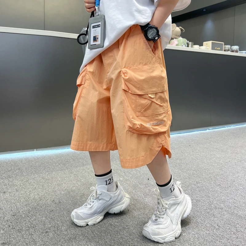 男童短裤儿童工装裤中大童6-12岁10-15岁大童初中生童装潮款夏装