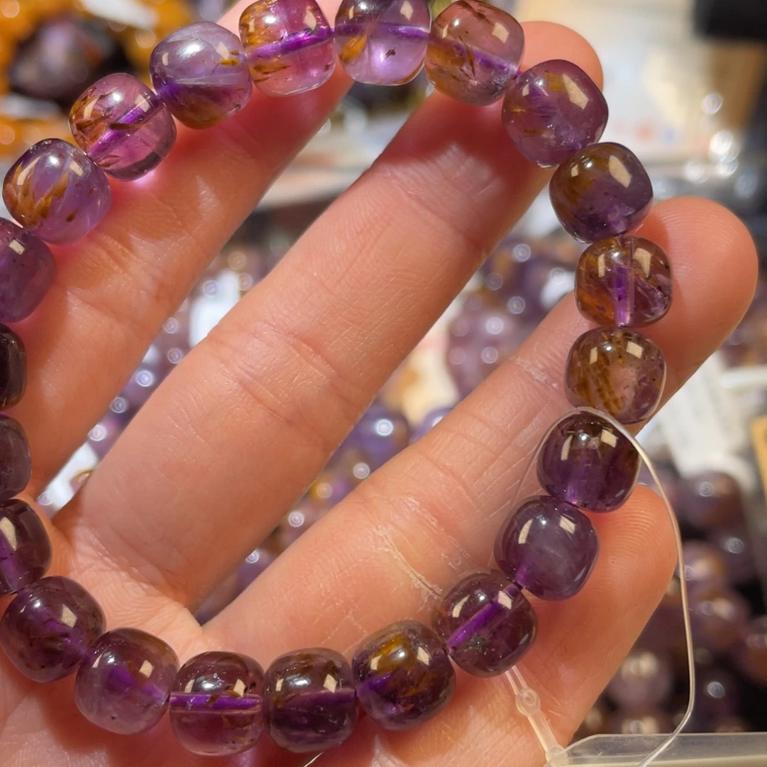 知***暖未镶嵌手链水晶极光23手链单圈